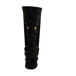 Coco Joe Of Hawaii Lava Polynesian God Figurine White Eyes